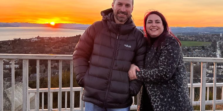 Michael and Simone - Dundee Law - Sunset